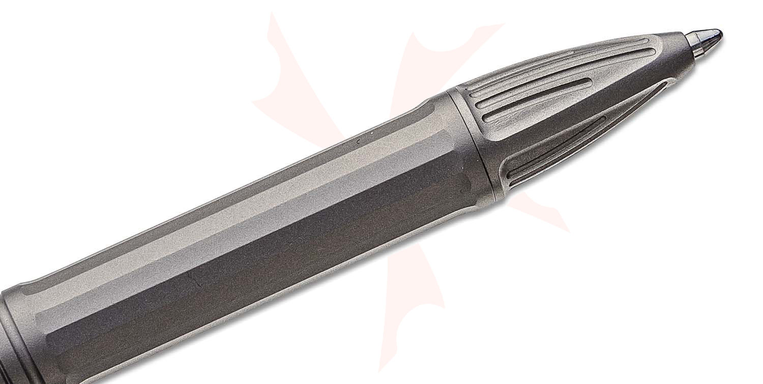We Knife Company TP-07A Baculus Titanium Bolt-Action Pen, Gray, Fidget ...