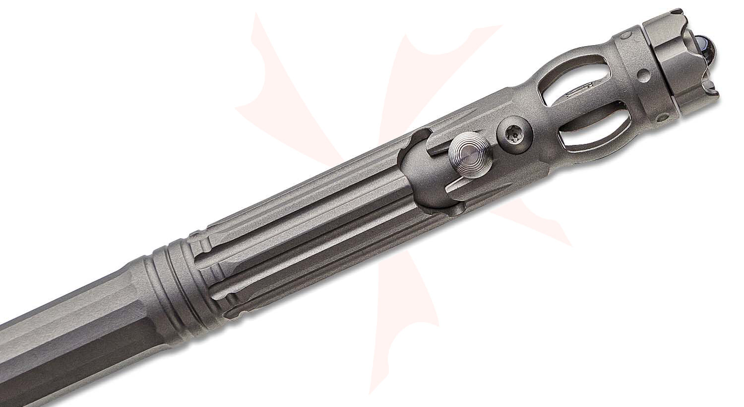 We Knife Company TP-07A Baculus Titanium Bolt-Action Pen, Gray, Fidget ...