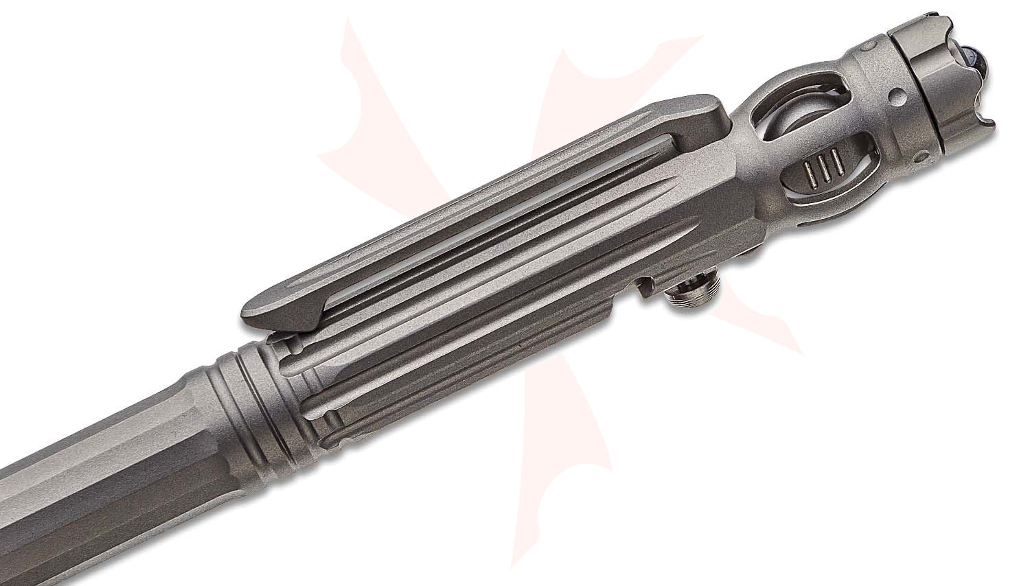 We Knife Company TP-07A Baculus Titanium Bolt-Action Pen, Gray, Fidget ...